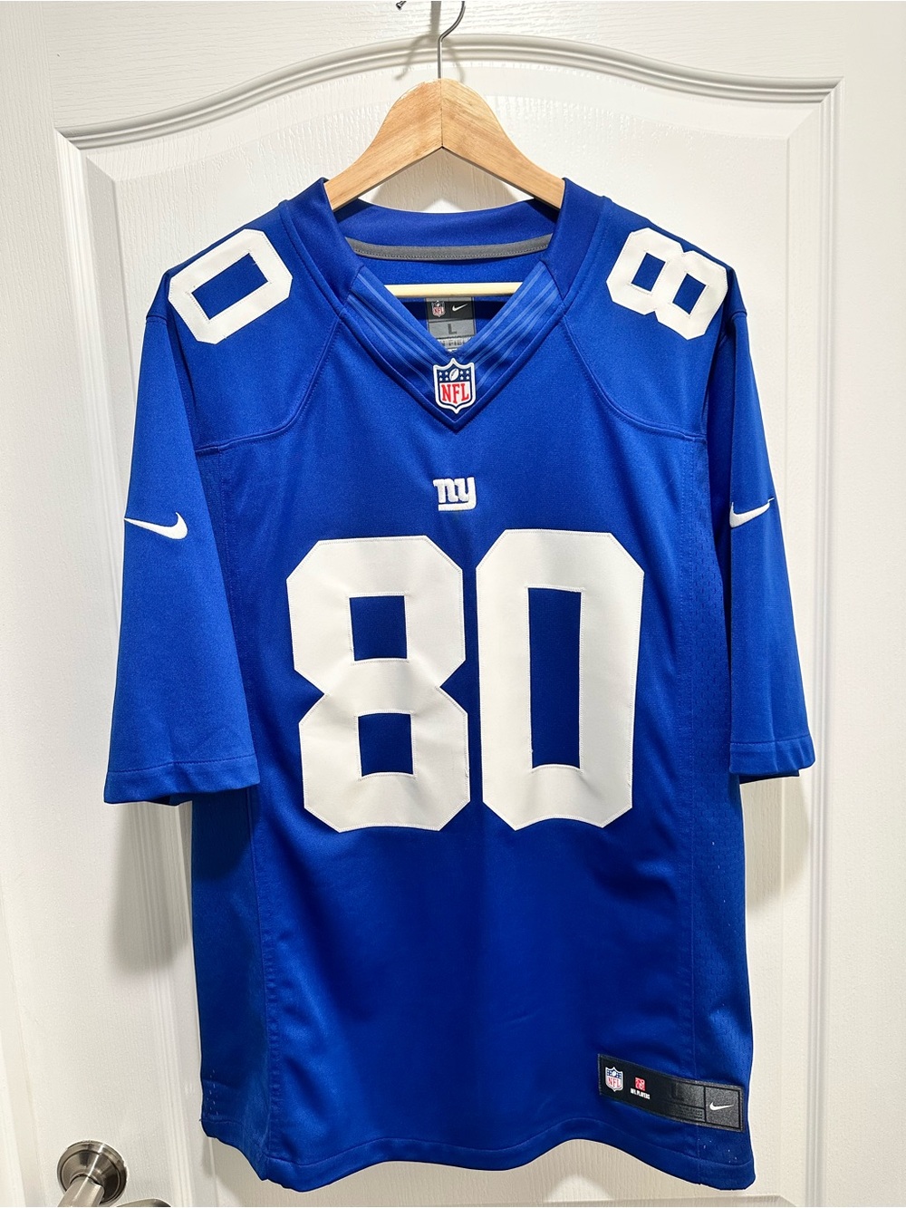 Nike Victor Cruz #80 NFL Authentic New York Giants Men’s Jersey Size Large